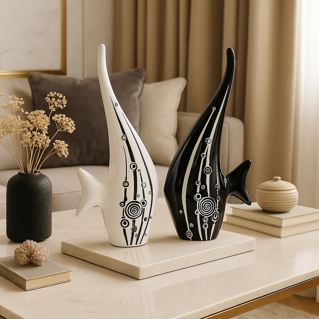 Beautiful Finish Uniquely Hand Crafted Home Dcor African Tribal Women Art Piece - (Set of 3, Multicolour), Resin