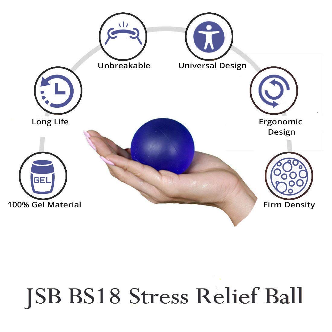 Soft Squeezable Hand & Finger Exercising Ball - (Medium, Red)