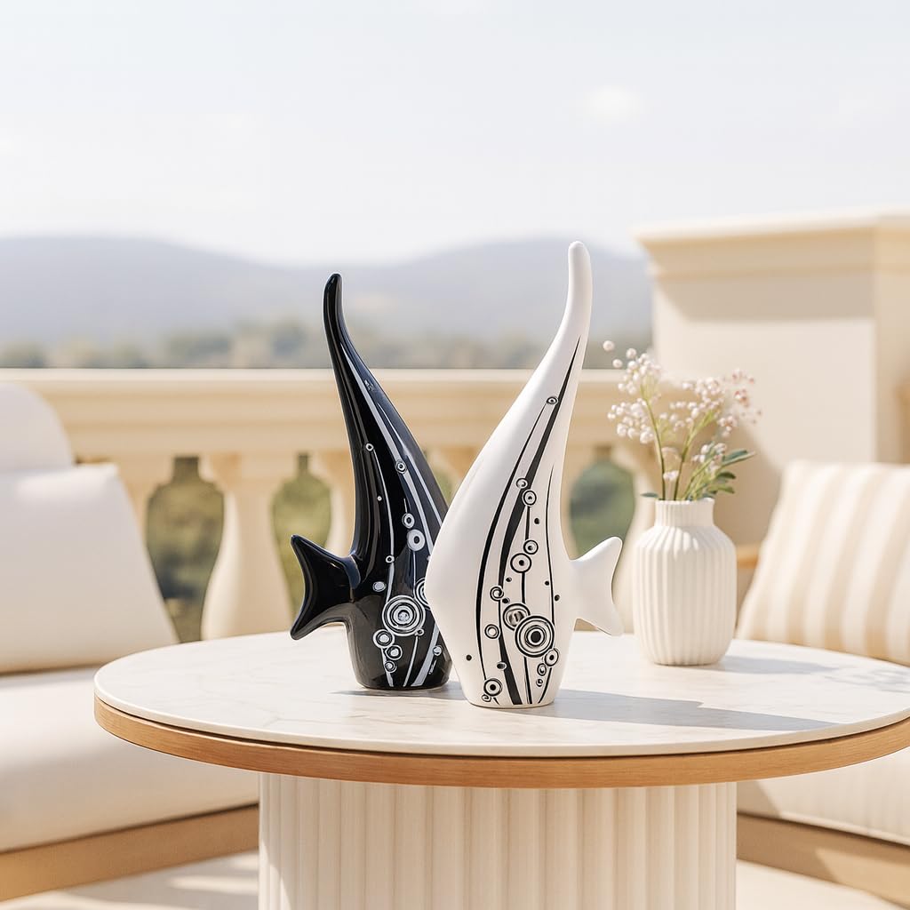 Beautiful Finish Uniquely Hand Crafted Home Dcor African Tribal Women Art Piece - (Set of 3, Multicolour), Resin