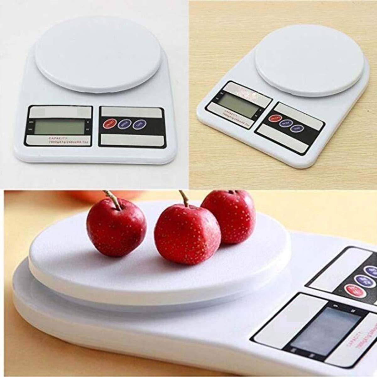 Healthcare Digital Kitchen Scale Combo SF-400 A With Charger & SF- 400 Multi- Functional Kitchen Scale (White)