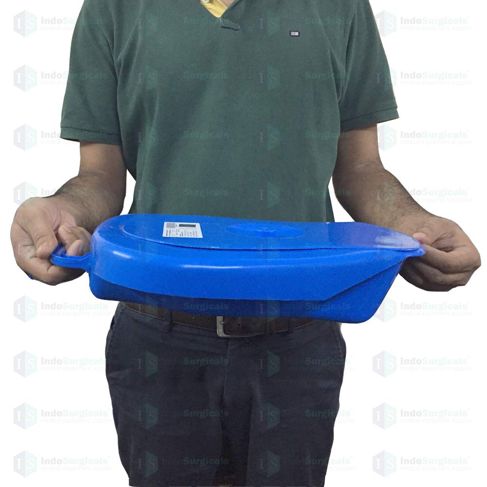 Unisex Polypropylene Bed Pan with Lid