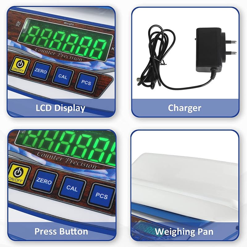 Healthcare Digital Baby Weighing Scale, Infant, & Toddler Tray weight Scale Measure up to 30kg with LCD Display Baby Weight Machine