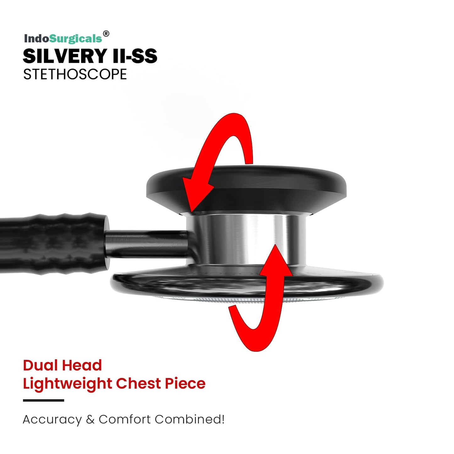 Silvery II-SS Stethoscope (Green)