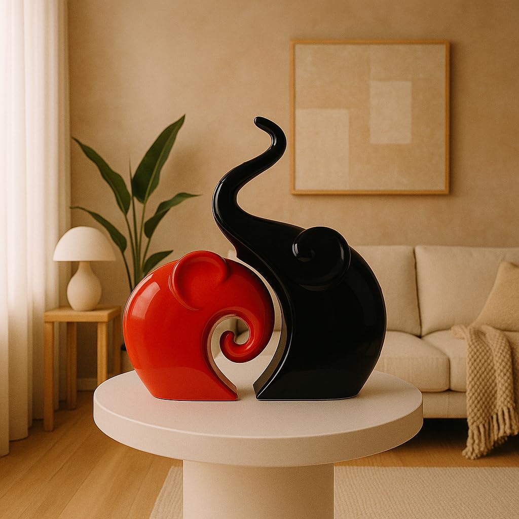 Beautiful Finish Uniquely Hand Crafted Home Dcor African Tribal Women Art Piece - (Set of 3, Multicolour), Resin