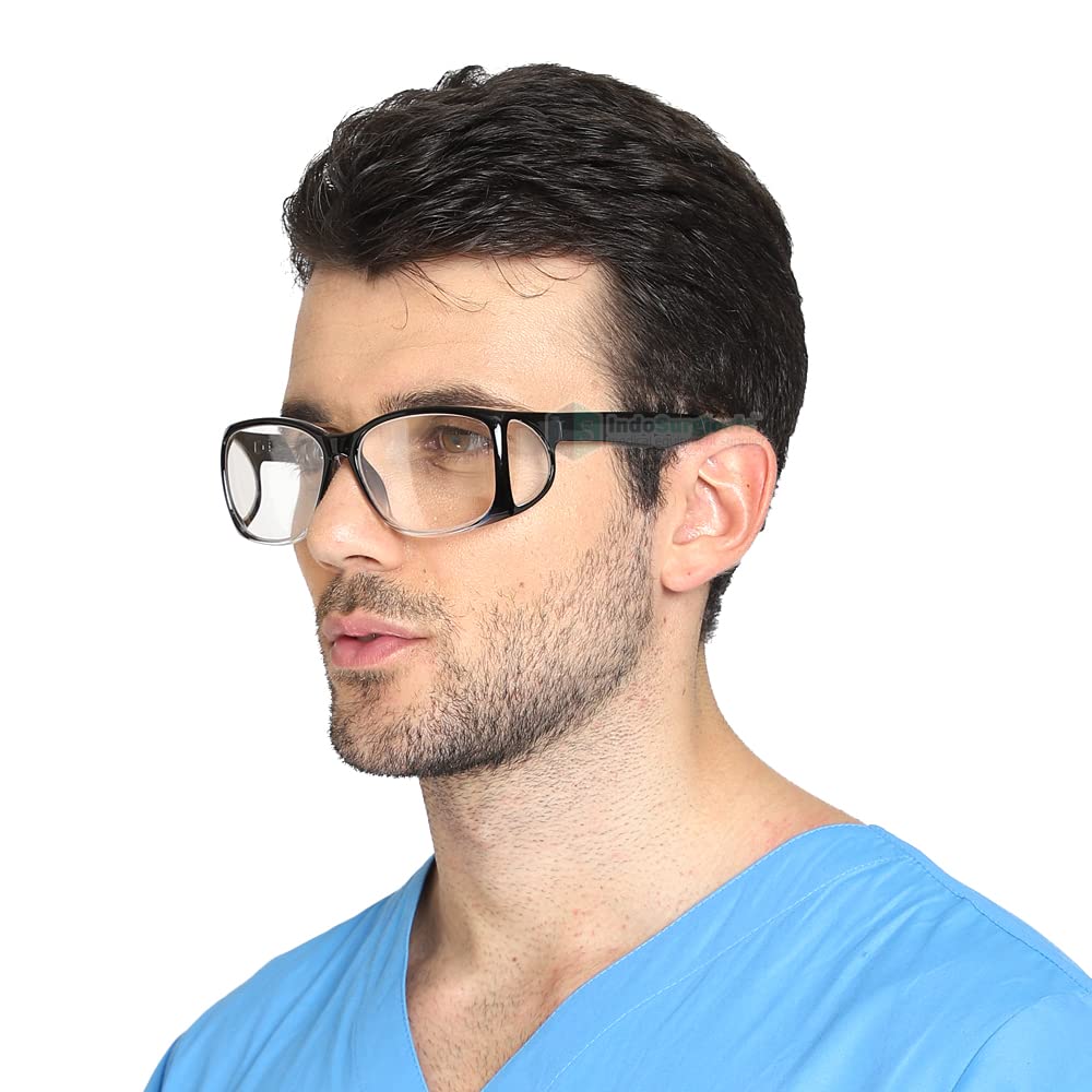 Polycarbonate Lead Goggles for X Ray Radiation Protection (Lead Equivalency 0.75 mm), Clear