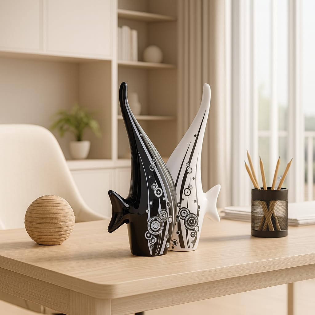 Beautiful Finish Uniquely Hand Crafted Home Dcor African Tribal Women Art Piece - (Set of 3, Multicolour), Resin