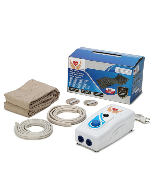 Healthcare Pressure Relief Perfection: Anti-Decubitus Air Mattress with Bubble Technology for Unbeatable Comfort (Brown)