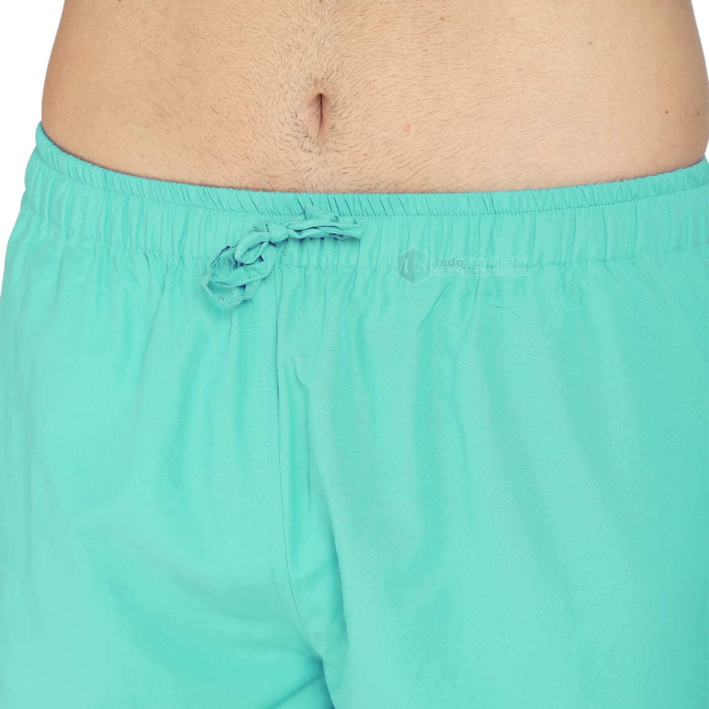 Unisex Regular Fit V-Neck Top and Cargo Type Trouser Scrub Suit OT Dress Set (Blue, 38-Medium).