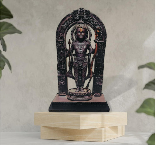 SAF paintings Ram Lalla MDF Cutout of Ram Lalla Statue in Ayodhya Mandir (2D), Idol Home Decor, Divine Gifts, Big Size Ram Lalla Statue 8 inch x 5 inch