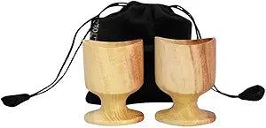 Neem Wood Eye Wash Cups | Ayurvedic Healing with Effective Eye Rinse Cleansing | Organic and Comfortable (Set of 2)