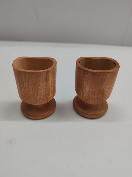 Neem Wood Eye Wash Cups | Ayurvedic Healing with Effective Eye Rinse Cleansing | Organic and Comfortable (Set of 2)